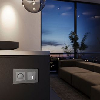 W0022965/ Рамка на 2 поста Slab (серебро софт) Werkel 4690389193415