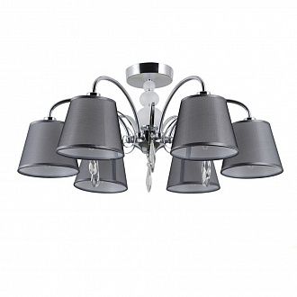 Потолочная люстра Omnilux Recco OML-66707-06, диаметр 64 см, хром