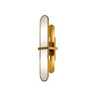 Бра 12,5*11,5*55 см, 2*E14, Maytoni MARMO MOD099WL-02G латунный