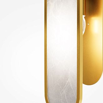 Бра 12,5*11,5*55 см, 2*E14, Maytoni MARMO MOD099WL-02G латунный