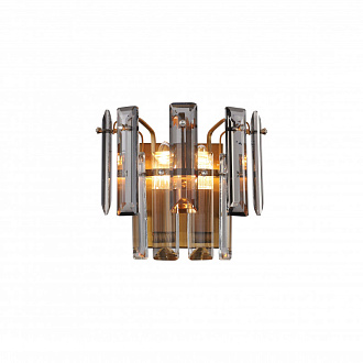 Бра 23*13*21 см, 2*E14 40W Бронза, Дымчатый, Прозрачный Stilfort Ton 2159/05/02W
