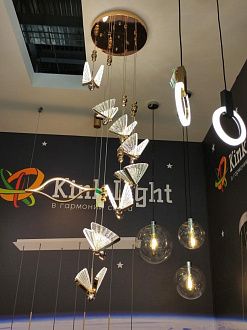Подвес бабочка Kink Light KIN08444-1A,33, 6W LED, 3000K, золото