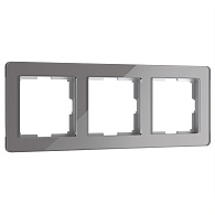 W0032704 Рамка на 3 поста Acrylic, графит Werkel, 4690389184895