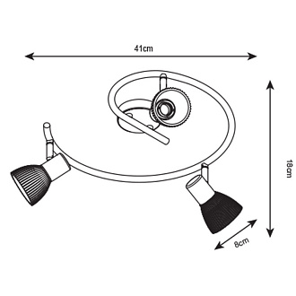 Спот Arte Lamp Parry A5062PL-3AB, античная бронза