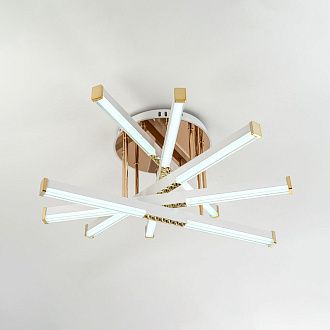 Светильник 60*60*30 см, LED*68W, 3000-6000K, Modelux  MDL.9371.600CL WH, Белый, Золото