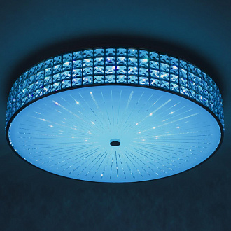 Люстра хрустальная 61 см, 105W, 3000-5500К Citilux Портал CL32410G1 LED RGB с пультом хром