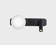 Бра 31 см, 3W+5W, 3000K, ITALLINE IT08-8024 black 3000K, черный
