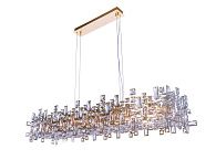Люстра L1200 x W250 x H230 мм, E14 12*40W (480W) NewRgy GOLD+CLEAR (Золото + Прозрачный Хрусталь) 2874E/12A GOLD+CLEAR