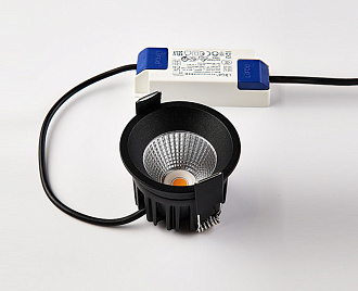 Встраиваемый светильник 7,2*5,4 см, ITALLINE IT08-8035 black 4000K, вр 6,5 см