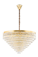 Люстра Ø1000 x H600, мм, 22*40W (880W), GOLD+CLEAR (Золото + Прозрачный Хрусталь) NewRgy 2752E/22A GOLD+CLEAR
