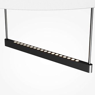 Подвесной светильник с диммером 60*60*334,6 см, LED*30W, 3000K, Maytoni Ambience MOD280PL-L30B3K1, черный