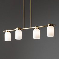 Светильник 88 см, Freya Kamelia FR5446PL-04BS, латунь