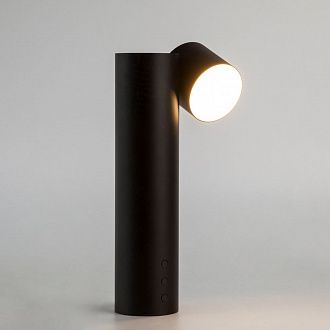 Светодиодная настольная лампа 8 см 3300;4200;6500K 6W Eurosvet  Premier 80425/1 черный