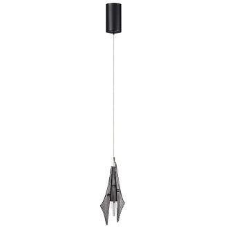 Подвес одиночный *12,5*26,6-238 см, 1*LED*6W, 3000K, Odeon Light Afalina 5442/6L, черный