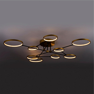Светильник *126*20 см, LED 70W, 3000 / 6500К, Золото LED4U L200-9