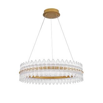 Люстра *68,5*70-120 см, *LED*65W, 3000K, Favourite Mirabella 4754-7P, латунь