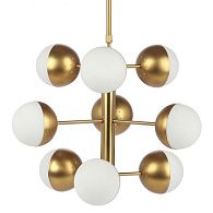 Светильник Italian Globe Cedar Moss Light 9 70*70*65 см, 9*E14*40W, ImperiumLoft 40.1668, Латунь
