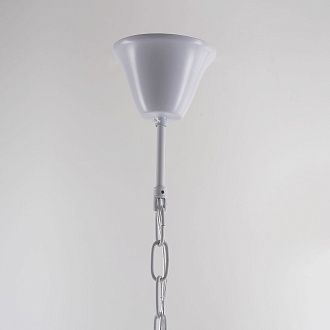 Подвесная люстра RH Anselme White Wood Weathered Chandelier 48*48*50 см, 3*E14*40W, ImperiumLoft 40.2087-0, Белый