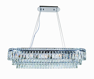 Люстра 1000*300*360, 10*E27, 40W NewRgy Cristallo 2785R/10A CHROME+CLEAR, Хром+Прозрачный