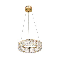 Люстра 50*50*80 см, LED 1*60W, 3700 К, Odeon Light Version 5071/60L, золото/прозрачный