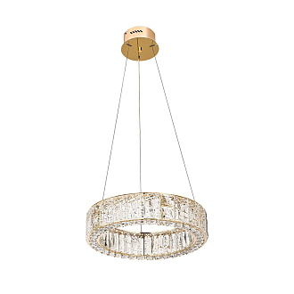 Люстра 50*50*80 см, LED 1*60W, 3700 К, Odeon Light Version 5071/60L, золото/прозрачный