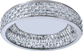 Люстра потолочная 60 см, 70W, 3000-6000K, Stilfort 4040/09/06C, хром