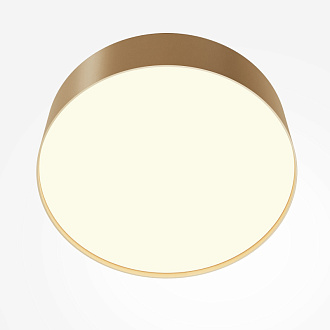 Накладной светильник 22*22*6 см, LED, 24W, 3000К, Maytoni Technical Zon C032CL-24W3K-RD-MG золото матовое