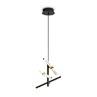 Подвесной светильник 13,5*13,5*43-193 см, LED*10W, 2700K, Freya Brilliance FR5557PL-L14B, Черный