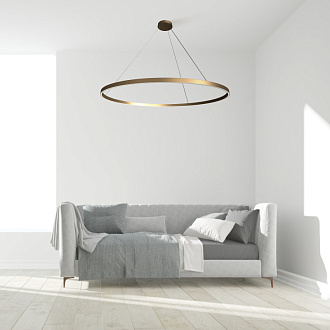 Светильник 120 см, 81W, 3000K Maytoni MOD058PL-L65BS3K, латунь