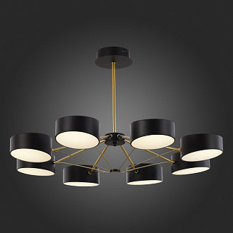 Светильник потолочный 81 см, 80W, 3000K-6000K  EVOLUCE  VALLE  SLE6005-402-08  Черный, Золотистый