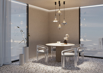 Подвесной светильник  25*57,8 см, LED 1 12W, 3000К, Черный Maytoni Bangkok MOD185PL-L6B3K2