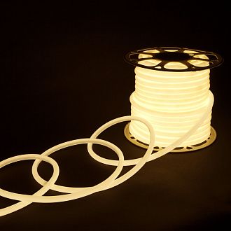 Светодиодный гибкий неон Гибкий неон 220V 9,6W 144Led 2835 IP67 круглый дневной белый, 50 м Elektrostandard