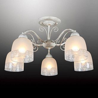 Люстра 57*32 см, 5*E14, 40W, Omnilux Omnilux 549 OML-54907-05, бежевый