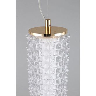 Подвесной светильник 15*105-210 см, 1*LED, 29W, 3000K, Aployt Ozann APL.331.06.29, золотой