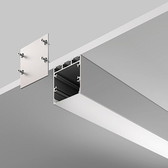 Алюминиевый профиль  Накладной 2000*35*35 мм для светодиодной ленты Maytoni Led strip Серебро ALM-3535B-S-2M