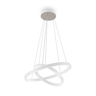 Подвесная люстра 60*60*134 см, LED, 56W, 3000К-4000К, Maytoni Rim MOD058PL-L55WK белый