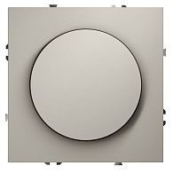 Светорегулятор встраиваемый Voltum S70 поворотно-нажимной 600 Вт, кашемир пластик Soft touch VLS070303