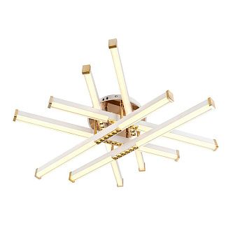Светильник 70*70*15 см, LED*80W, 3000-6000K, Modelux  MDL.9374.600CL WH, Белый, Золото