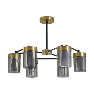 Светильник 63 см, Freya Modern FR5432PL-06BBS, черный-латунь