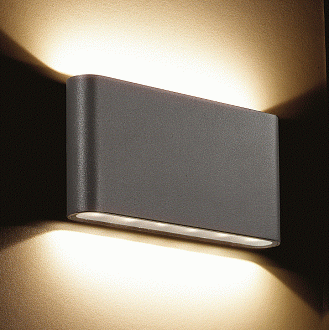 Уличный настенный светильник Novotech Kaimas 357422, темно-серый