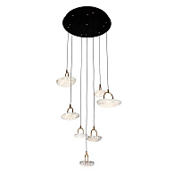 Подвесной светильник 51*51*280 см, LED 45W, 3000 / 6000K, Черный, Золото MODESTYLE MS.2326.7