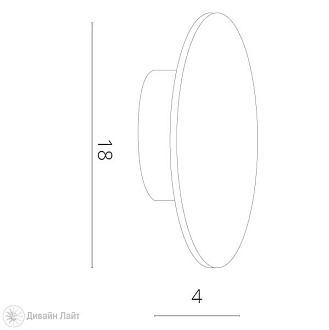 Настенный светильник Arte Lamp A1510AP-1WH, белый, 18 см