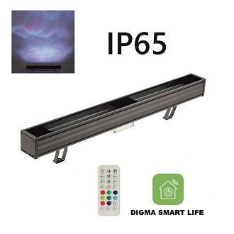 Ландшафтный светильник 100 см, 80W RGBW , Odeon Light Hightech Waterfall IP65 7186/80FL, черный