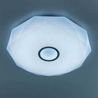 Светильник 67 см, 100W, 3000-5500К с Алисой, Citilux Диамант Смарт CL713A100G Хром, с пультом