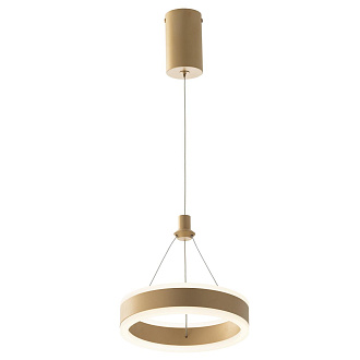 Светильник подвесной 20*30/125 см, LED 20W 4000K Citilux Дуэт CL719012 матовое золото