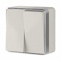 W5020003 Выключатель двухклавишный Gallant, слоновая кость Werkel, 4690389164125