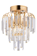 Люстра Ø280 x H360, мм, 3*40W(120W)+3*3W(9W), FGD (ЗОЛОТО) Rilon 2139/3+3 FGD