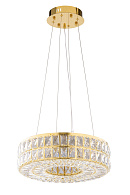 Люстра Ø400 x H1200, мм, 36W 3000-6000K, GOLD+CLEAR (Золото + Прозрачный Хрусталь) NewRgy 2786E/36W GOLD+CLEAR