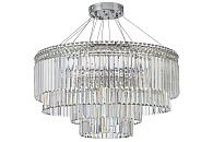 Люстра подвесная **41 см, Led лента*LED*134W, 3000/6000K, Arti Lampadari Ovindoli Gold Ovindoli L 1.5.80+40.101 N, Никель