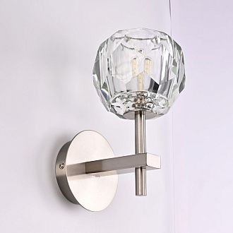 Бра Boule de Cristal Single Sconce Никель 22*11*22 см, 1*G9*40W, ImperiumLoft 196952-22, Никель